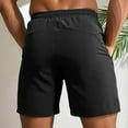 thumbnail image 7 of Men's Casual Shorts Mens Button Shorts Fuzzy Mens with Pockets Athletic Short Athletic Little Year Men Tennis Workout Men Pack Pt Active Quick Y Men's Summer Black M, 7 of 7