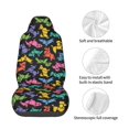 thumbnail image 4 of Fuzoiu Colorful Geometric Dog Print Elastic Car Seat Covers, Seat Cover Protector,Universal Fit Interior Covers for Most Cars,Washable Seat Cover Non Slip for SUV,Sedan,Van, 4 of 5