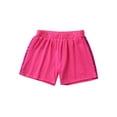 thumbnail image 4 of iiniim Girls Boys Sequins Dance Shorts with Bowknot Training Gymnastics Hip Hop Rave A Hot Pink 7-8, 4 of 7