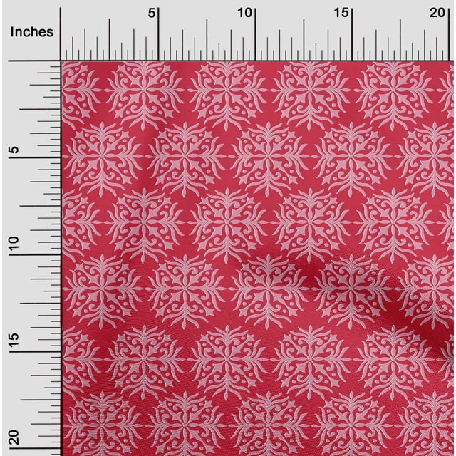 oneOone Georgette Viscose Fabric Floral Block Print Fabric By Yard 42 Inch Wide