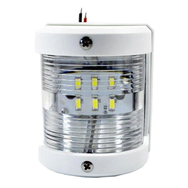 Lámpara de Señal de Navegación Nocturna Marina de Navegación de Popa Blanca de 12V 135 Grados