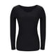 thumbnail image 2 of Tops de otoño para mujer,Suéter de cuello cuadrado para mujer, manga larga con acolchado en el pecho, poliéster totalmente elástico, ropa informal para uso doméstico y diario, sopatenor, 2 of 7