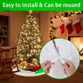 thumbnail image 3 of 48 Inch Christmas Tree Skirt, Christmas Tree Plush Skirt Decoration for Merry Christmas Party Faux Fur Christmas Tree Skirt Decorations, 3 of 9