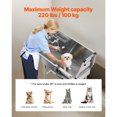 thumbnail image 4 of KFFKFF 34 Inch Stainless Steel Dog Washing Station, Pet Grooming Tub with Hot & Cold Faucet, Showerhead, Home Wash Sink,, Fits Small Cats and Dogs, Non-Slip Stairs (Right Door), 4 of 9