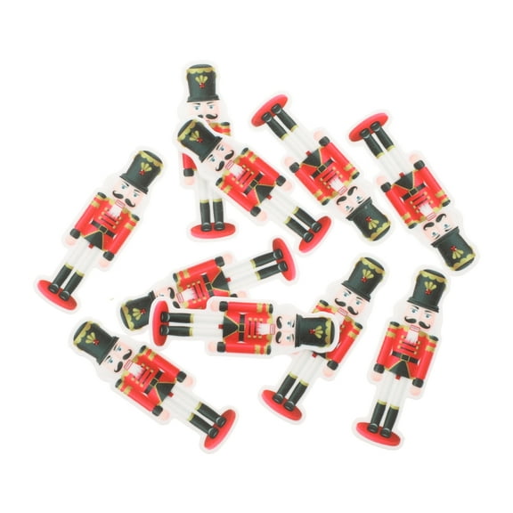 10pcs Christmas Nutcracker Magnets for Fridge Resin Nutcracker Soldier Stickers for Holiday Kitchen and Home Decor Cute and Funny Xmas Refrigerator Decorations