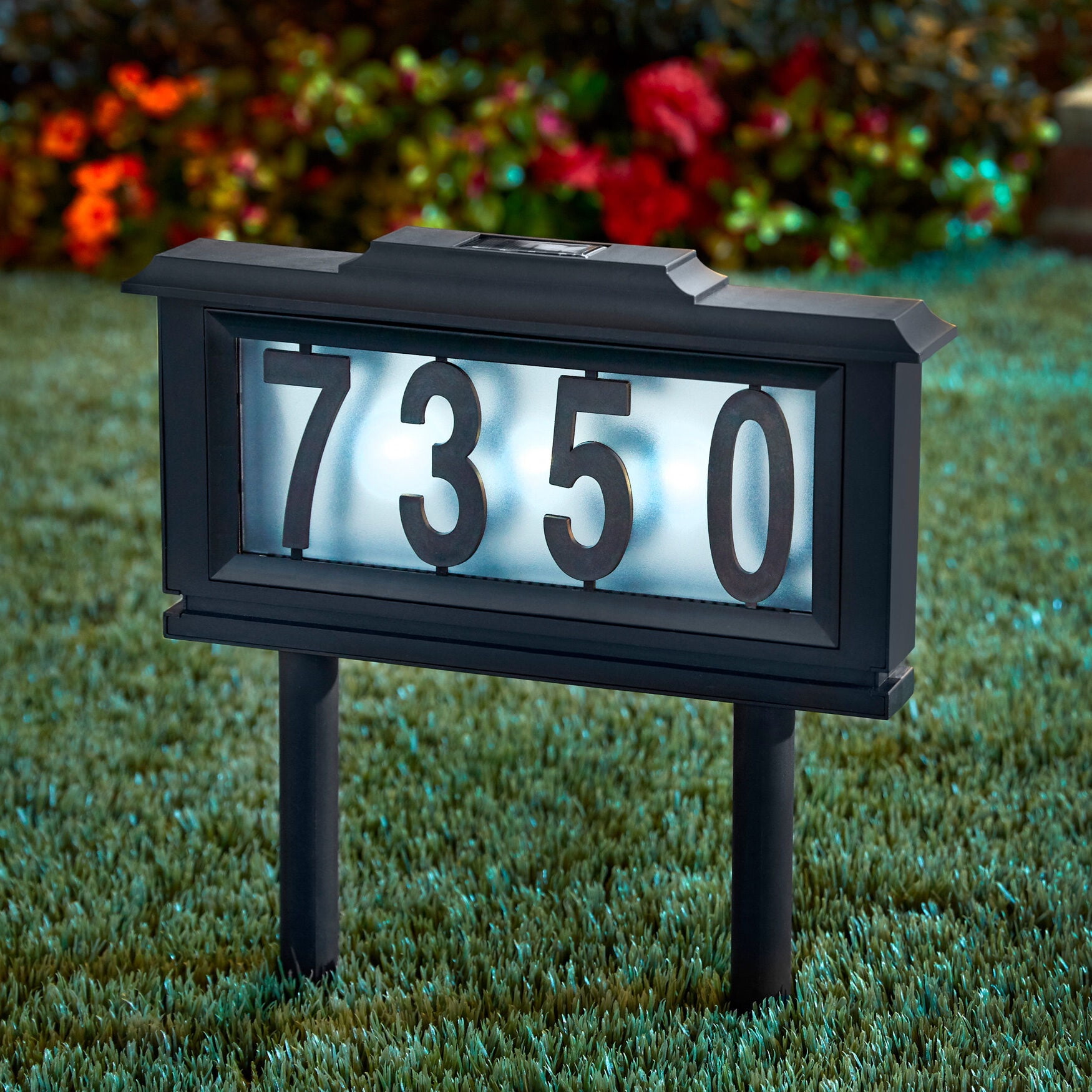 Emerson Solar Powered Lighted Address Plaque Shelly Lighting emerson-solar-powered-lighted-address-plaque-shelly-lighting