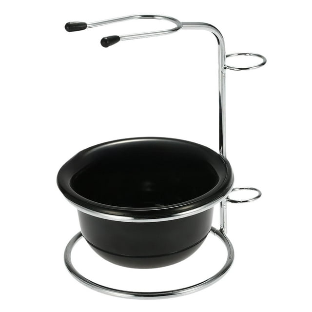 BELOVING Bol à Raser en Acier Inoxydable Tasse de Savon à Raser pour Mari Cadeaux de la Saint-Valentin Noir