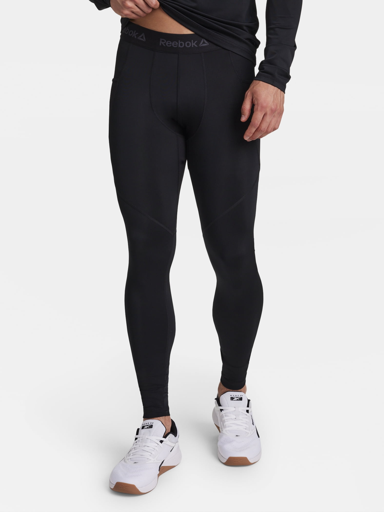 Reebok Men's and Big Men's Kinetic Compression Leggings, Sizes XS-5XL