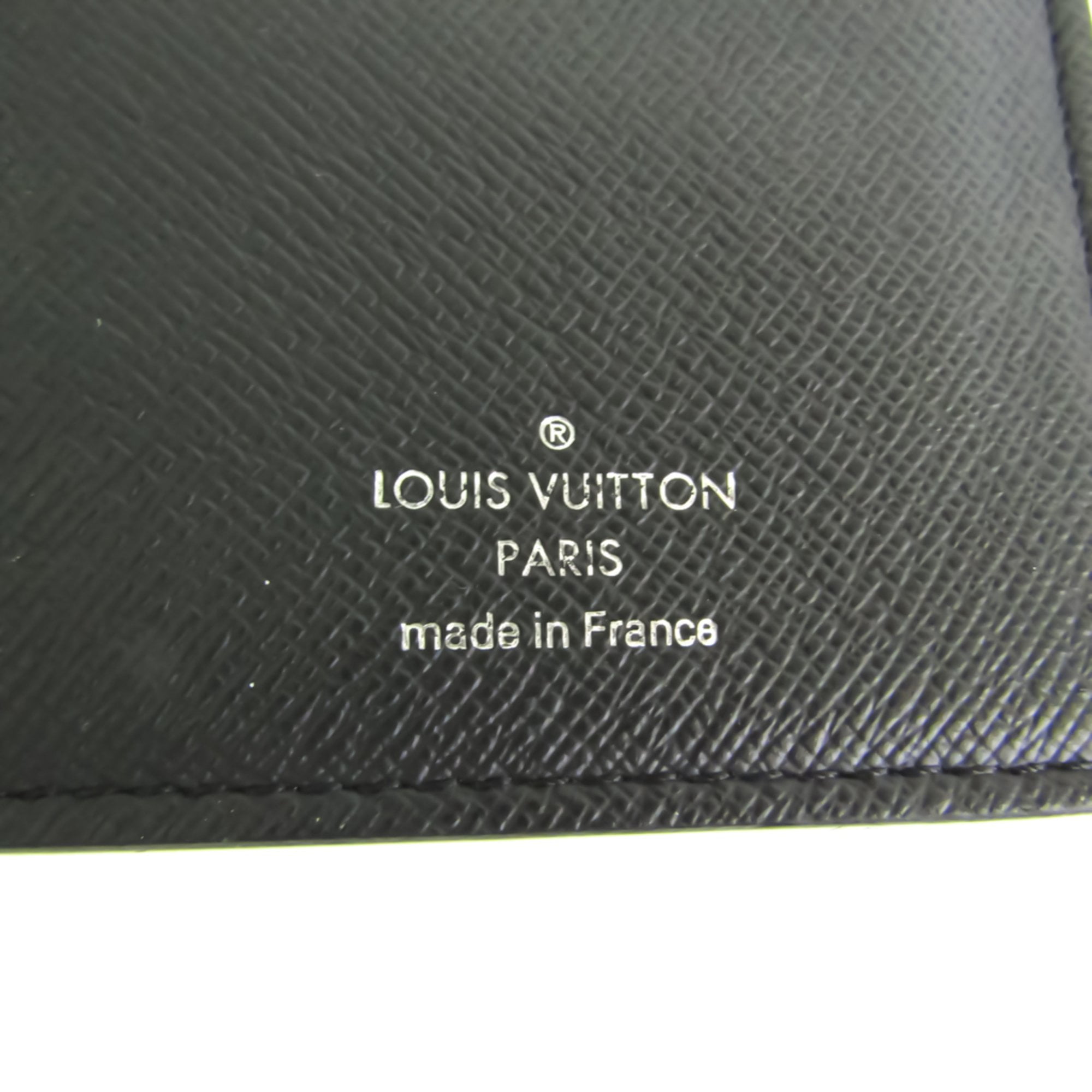 Louis Vuitton Black Epi Leather Long Bifold Card Holder Wallet Brazza James  5l520