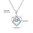 thumbnail image 3 of Clearance Jewelry Under $5 VerPetridure Beating Heart Necklace Female Heart Clavicle Chain Gift Pendant, 3 of 3