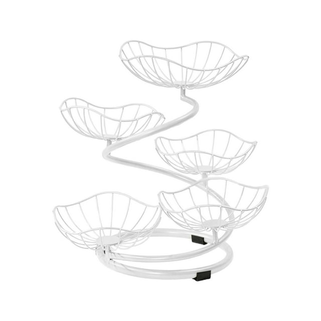 Cesta de frutas de 5 niveles perfecl para cocina blanca