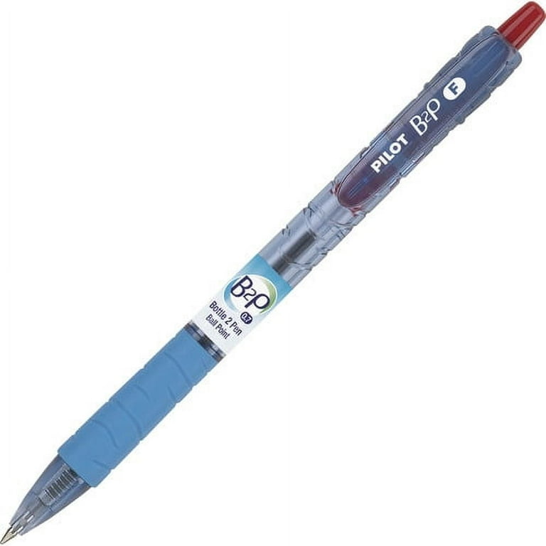 Pilot Bottle to Pen (B2P) B2P Recycled Retractable Ballpoint Pens - Fine Pen Point - 0.7 mm Pen Point Size - Refillable - Retractable - Red Gel-based Ink - Plastic Barrel - 1 Dozen Pilot Bottle to Pen (B2P) B2P Recycled Retractable Ballpoint Pens - Fine Pen Point - 0.7 mm Pen Point Size - Refillable - Retractable - Red Gel-based Ink - Plastic Barrel - 1 Dozen