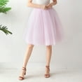thumbnail image 2 of WEAIXIMIUNG Jupe Grand Femme Carnaval Tutu Jupon Robe Courte Robe de Danse Ballet Robe de Soirée Occasion, 2 of 5