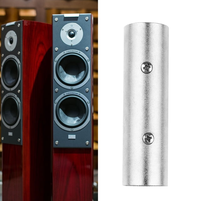 Houderco 2Ud Conector Xlr 3 Macho De Aleación De Aluminio Para Micrófono Y