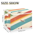 thumbnail image 5 of Yayeee Collapsible Cube Storage Bin with Lid Fabric Closet Decorative Basket with Handles, Colorful Plane, 5 of 7