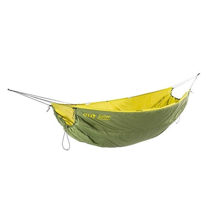 Eno Ember UnderQuilt - Protective and Warm Hammock Quilt with Recycled Synthetic Insulation - For Camping, Hiking, Backpacking, Festival, Travel, or the Beach - Evergreen