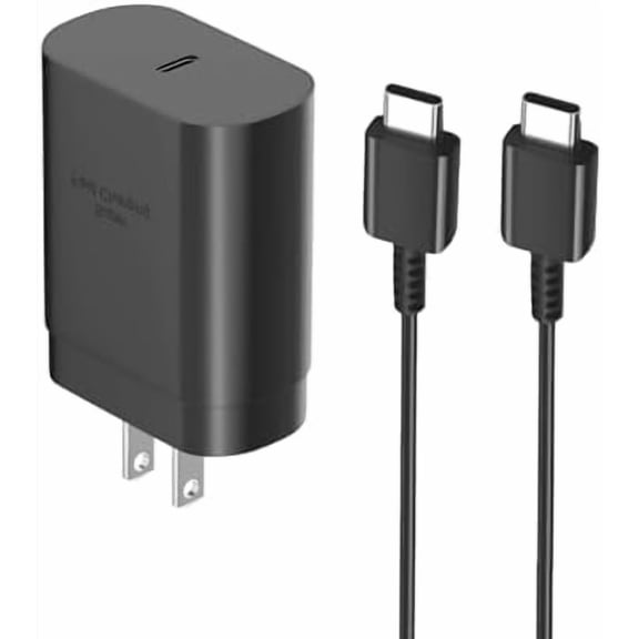25W Super Fast USB‑C Charger Kit with 6.6FT USB‑C Cable, Wall Charger for Samsung Galaxy A17 A16 A15 A14 A06 A37 A26 A56 5G, A35 A54 A25 A36 A55 A03s