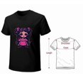 thumbnail image 4 of Cute cartoon doll T-shirt Black and pink T-shirt Unisex tees Vintage shirt, 4 of 5