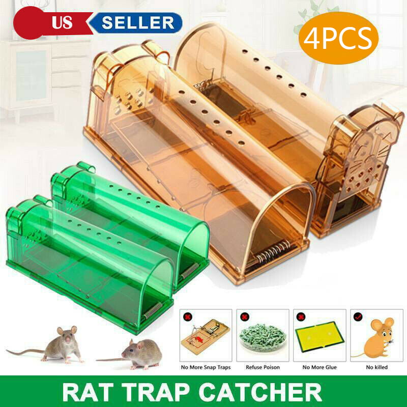 Upgrade Humane Smart Mouse Traps Harmless Live Catch Release Rodents Trap Safe 