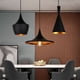 thumbnail image 2 of Lámpara colgante moderna de 3 luces con barra E27, lámpara de techo con pantalla de metal negro, accesorio de iluminación para comedor, dormitorio, hotel, 2 of 5