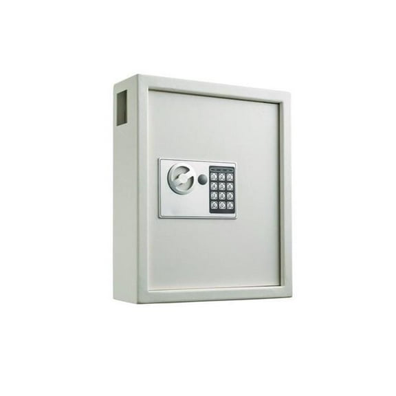 AdirOffice ALHI68040WHI 40-Key Steel Digital Lock Key Cabinet, White