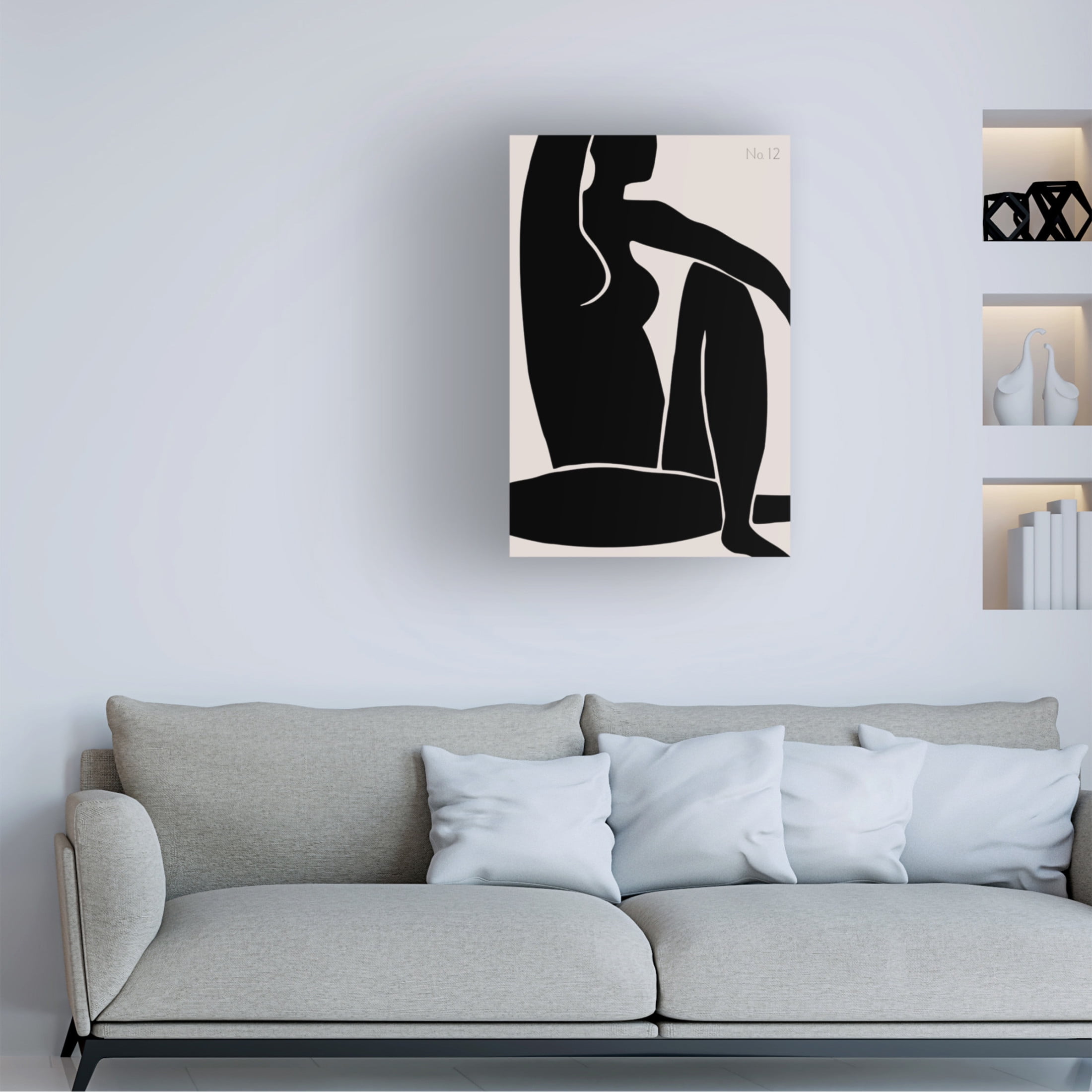Pictufy Studio II 'Figure No 12' Canvas Art - 30 x 47 Inches