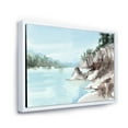 thumbnail image 3 of Designart 'Rocks With The Blue Lake' Lake House Framed Canvas Wall Art Print, 3 of 5