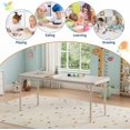 thumbnail image 6 of 47" Rectangular Folding Table, Portable Folding Table for Indoor/Outdoor, Activity Table with Anti Slip Table Legs, Space Saving, Kids Foldable Table for Classroom, Nursery, Beige, 6 of 7