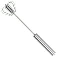 thumbnail image 1 of Semi automatic whisk, handheld whisk, mini stainless steel household whisk, milk foaming mixer for cooking mixing and mixing[12 inches], 1 of 5