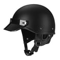 thumbnail image 2 of Casco de moto Casco de media capucha Circunferencia de la cabeza ajustable, Casco de media cara Casco para adultos para adultos Mujeres Hombres XL, 2 of 8