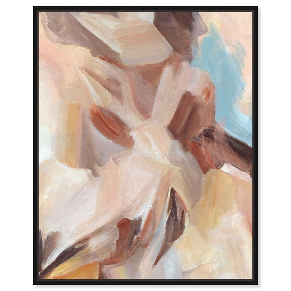 Layers of Colors I Canvas Contemporary Art by Art Remedy, Black Frame, 16 x 20