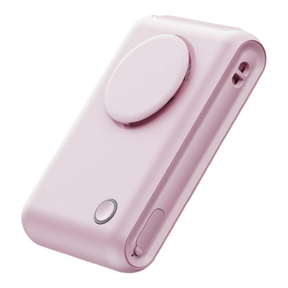 Ventilador de cinturón portátil, potente, práctico, fácil de llevar, tamaño de bolsillo, 3 velocidades, para granjas, senderismo, escalada, equitación rosa