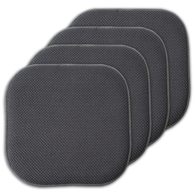 Cojín para silla Sweet Home Collection, espuma viscoelástica, 40 x 40 cm, paquete de 4 unidades