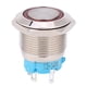 thumbnail image 2 of Interruptor De Botón Pulsador De 4 Pines Interruptor De Botón Pulsador Autobloqueo De Acero Inoxidable De 19 Mm 1NO Para Un Toque Cómodo Punto Plateado ANGGREK Hardware, 2 of 8
