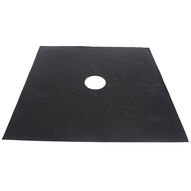 Raindrops 4 Pcs Doublures de Réchaud Carrées Noires pour Brûleurs à Gaz Ensemble de Protection