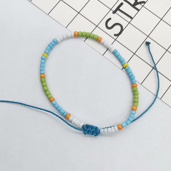 LOLIPPYY Set of 3 Adjustable Woven Ankle Bracelets for Women, Trendy Foot Chains, Comfortable and Stylish Accessories