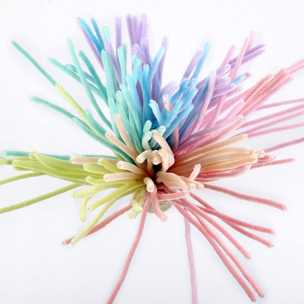 Malone Kafenyu Pipe Cleaners Craft 500 PCS Chenille Stems Assorted Colors 6MM x 12 INCH Twistable Stems for Children’s Crafts and Arts Bendable Sculpting Sticks