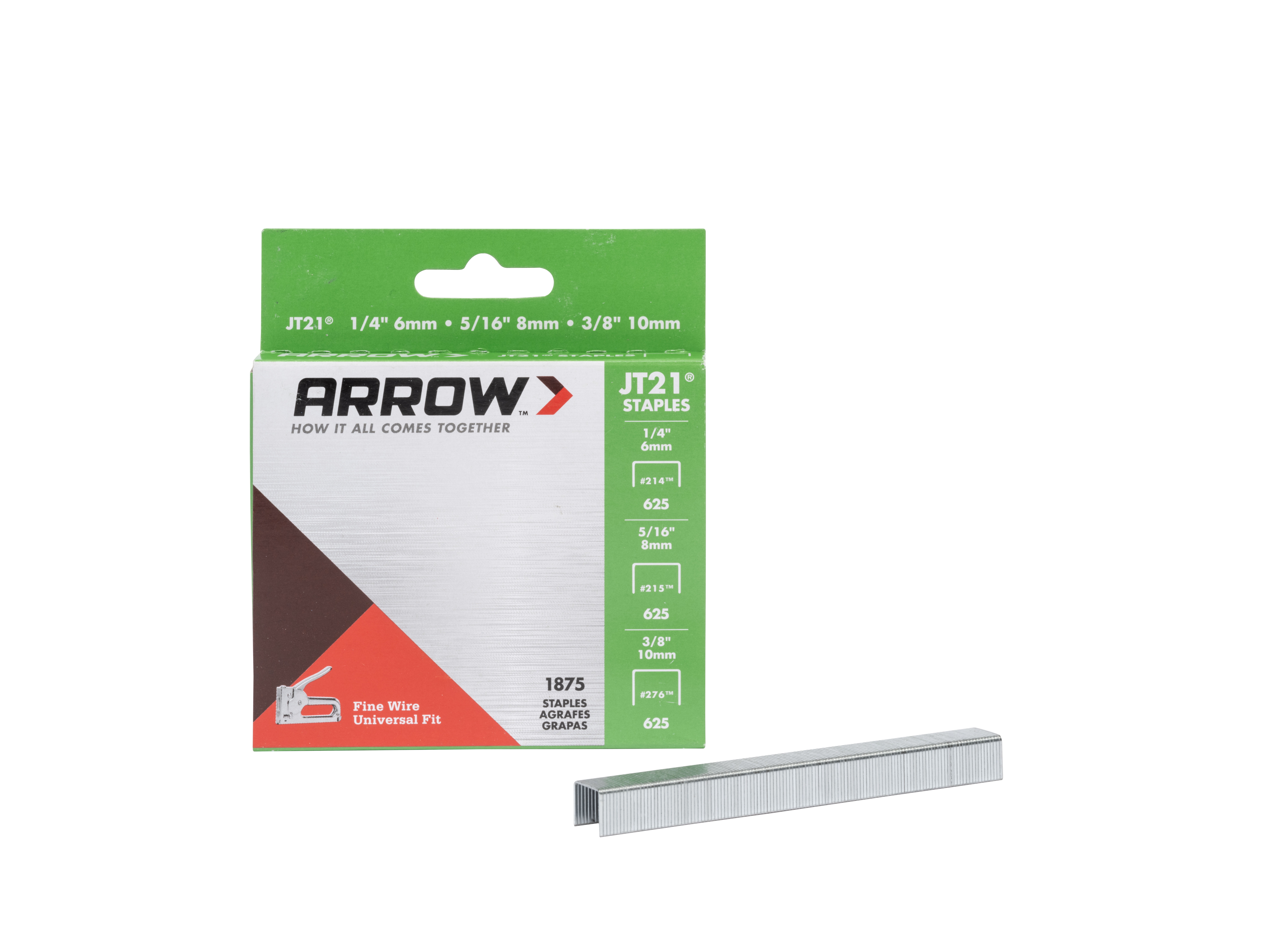 Arrow 1/4-in Leg x 3/8-in Medium Crown 18-Gauge Heavy-Duty Staples 1000-Count 
