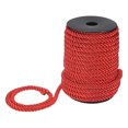 thumbnail image 1 of Uxcell 22 Yards Soft Twisted Rope Trim, 8mm/0.31" Red Polyester Twisted Silk Rope Cord for DIY Craft, 1 of 2