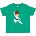 thumbnail image 3 of Inktastic Karate Girl, Cute Girl, Black Belt, Brown Hair Girls Baby T-Shirt, 3 of 5