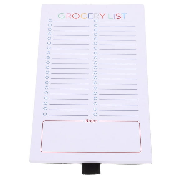 SEWCHICS Magnetic Grocery List Pad with Tearable Multi-Paper Design, Compact Size Daily Shopping Planner