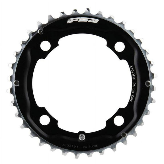 Full Speed Ahead MTB Pro Double Chainring - 36t 104 BCD 4-Bolt Aluminum M11 BLK