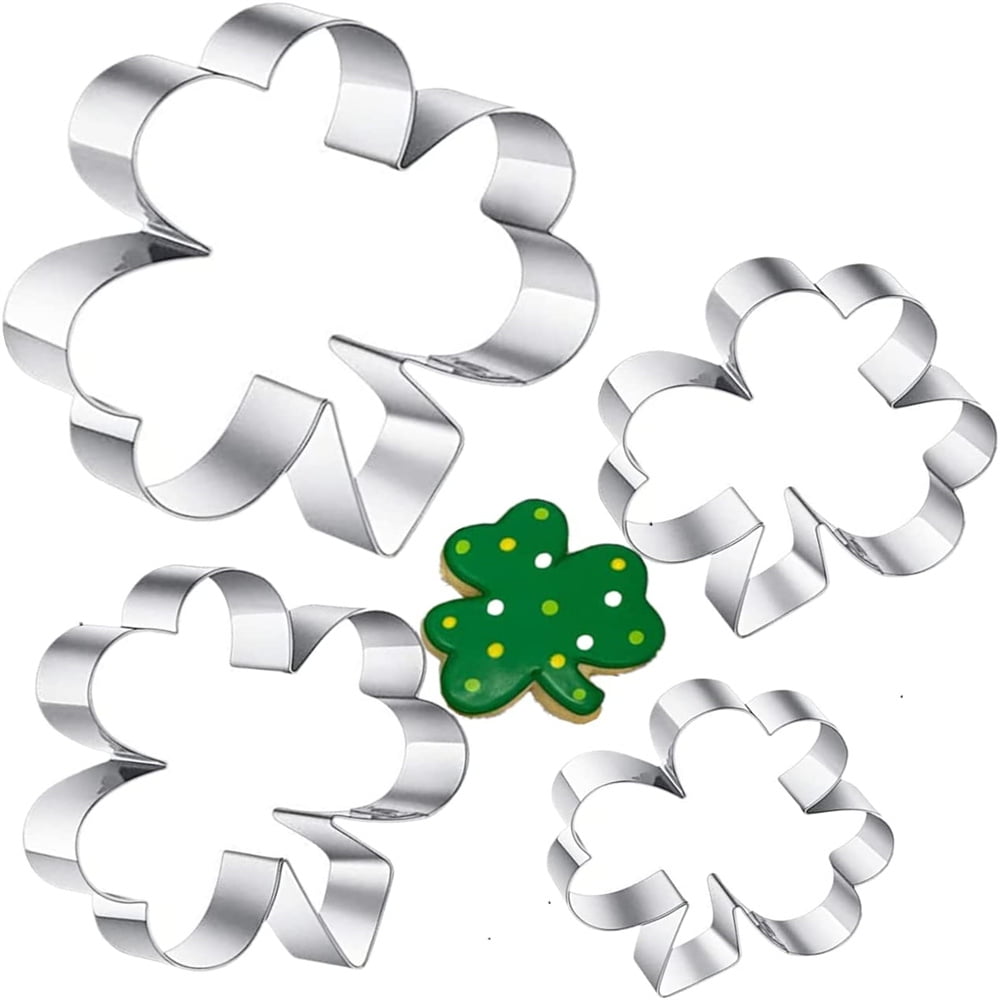 Shamrock Three Leaf Clover Shape Cookie Cutter Biscuit Pastry Fondant  AN37 