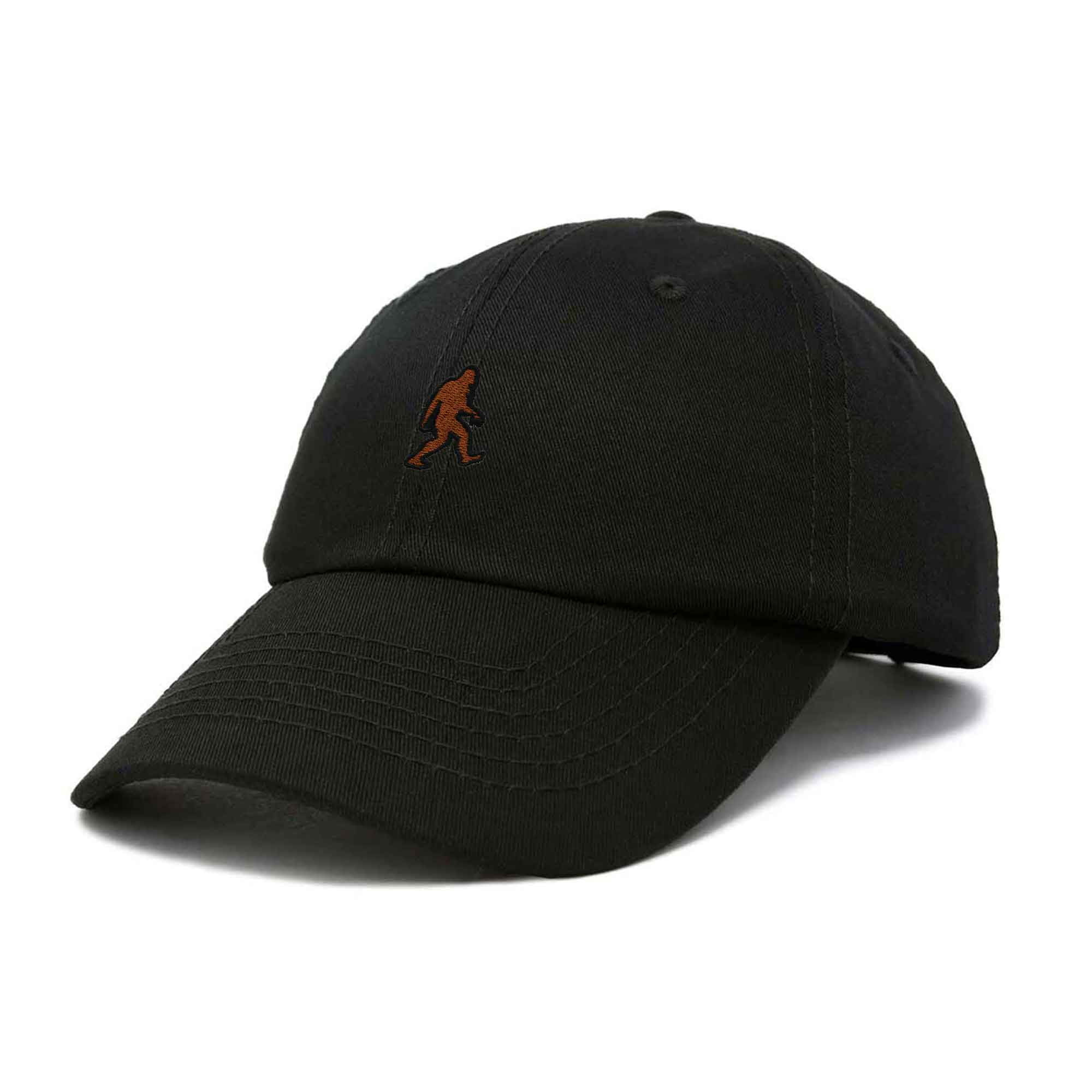 Dalix Sasquatch Embroidered Cap Cotton Baseball Summer Cool Dad Hat Mens in Black