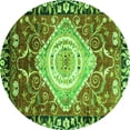 thumbnail image 1 of Ahgly Company Indoor Round Persian Green Traditional Area Rugs, 3' Round, 1 of 4