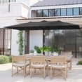 thumbnail image 2 of Outsunny 10ft Double-sided Patio Umbrella with Tilt, Adjustable Height, Grey, 2 of 10