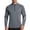 Gray, variant on Outdoor Athletic Shirts for Men Quarter Zipper Stand Collar Tops with Long Sleeve Spring Running Hiking Activewear Army Green L