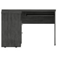 thumbnail image 7 of Depot E-Shop Idra L-Shaped Desk with Keyboard Tray, 2 Drawers, and Open Shelf, Smokey Oak, 7 of 7