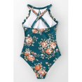 thumbnail image 5 of Traje de baño de una pieza para mujer Traje de baño festoneado con cuello alto y estampado floral, 5 of 5
