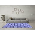 thumbnail image 3 of Ahgly Company Machine Washable Indoor Rectangle Abstract Blue Modern Area Rugs, 7' x 9', 3 of 4